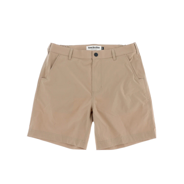 Crenshaw Performance Short by Tom Beckbe dark khaki