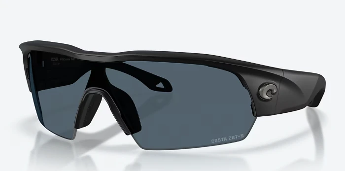 Pilothouse Pro Sunglasses with Matte Black 580P Gray Lenses by Costa Del Mar