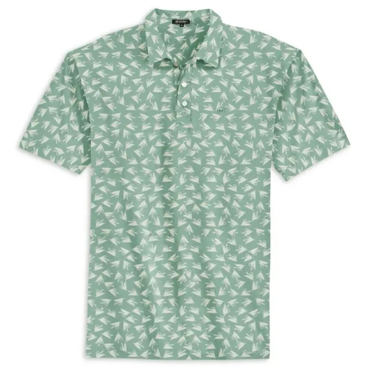 Range Fly Polo Shirt in Bay Green by Heybo