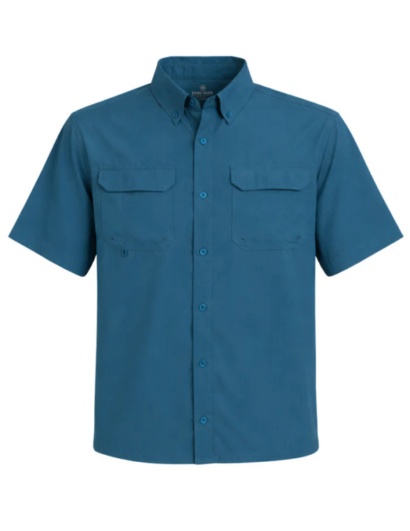 Men's Beaufort Short Sleeve Button Down Shirt by Heybo