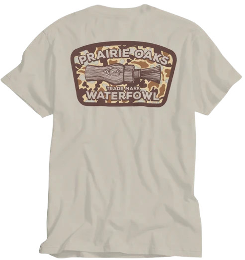 Youth Camo Duck Call Graphic Short Sleeve Tee Shirt by Prairie Oaks