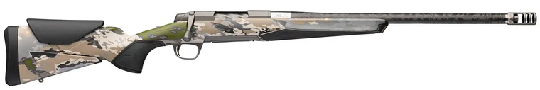 Browning X-Bolt 2 Speed Carbon Fiber SPR 7mm PRC Spiral Fluted Bolt Action Rifle with 20 Inch Carbon Fiber Threaded Barrel and Brake in Ovix Camo Stock