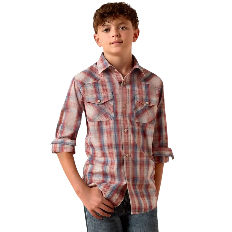 Youth Retro Hodge Snap Shirt by Ariat