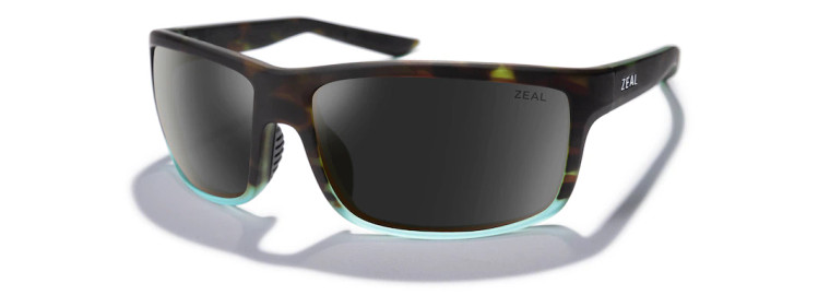 Red Cliff Sunglasses with Tropic Fade Frames and Dark Grey Lenses by Zeal