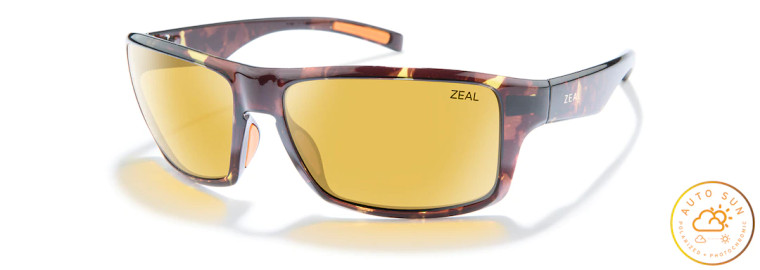 Incline Sunglasses with Tortoise Frames and Autosun Lenses by Zeal