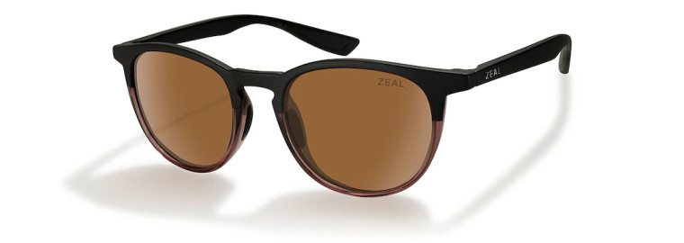 Juno Sunglasses with Rose Eclipse Frames and Copper Lenses by Zeal