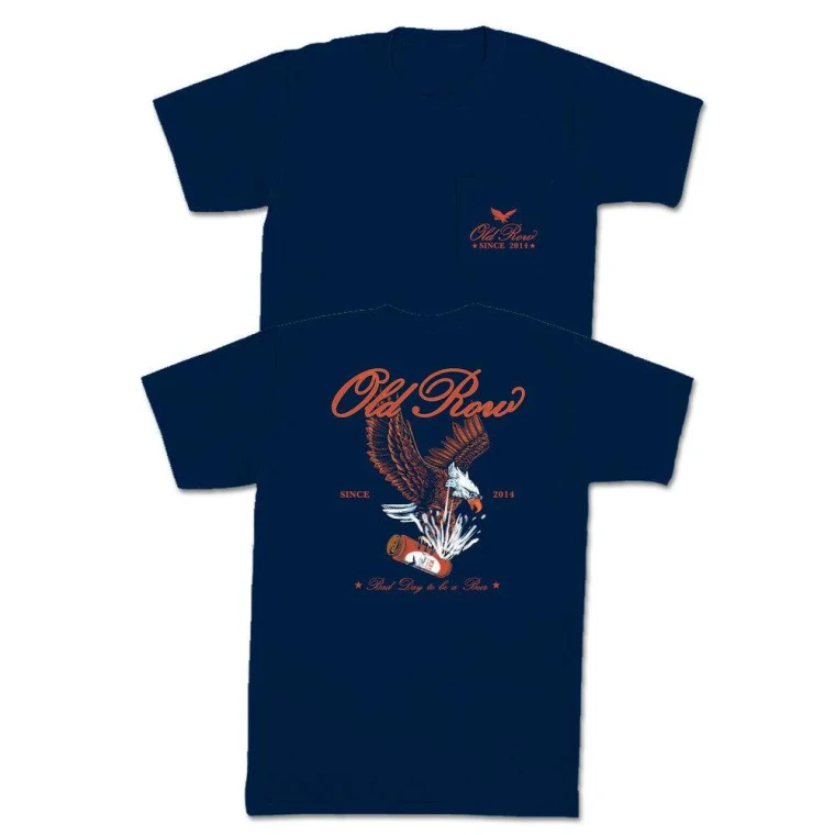 Eagle Beer Short Sleeve Pocket Tee Shirt by Old Row