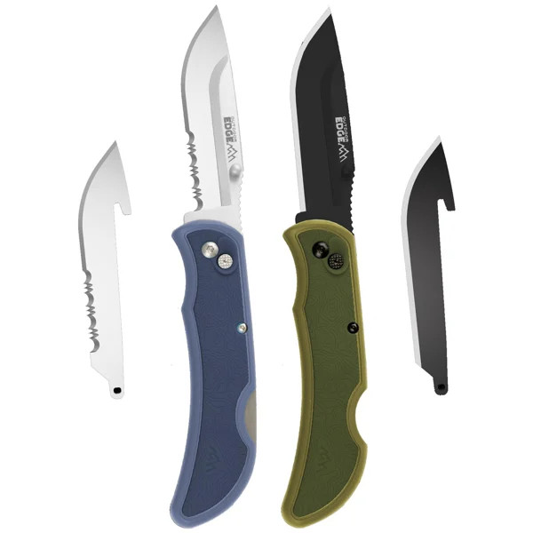 2-Pack 3" Affinity Razor EDC Knife Set by Outdoor Edge