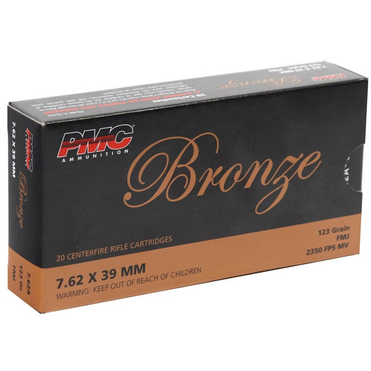 PMC Ammunition 2350fps 7.62x39mm 123gr FMJ Rifle Ammunition