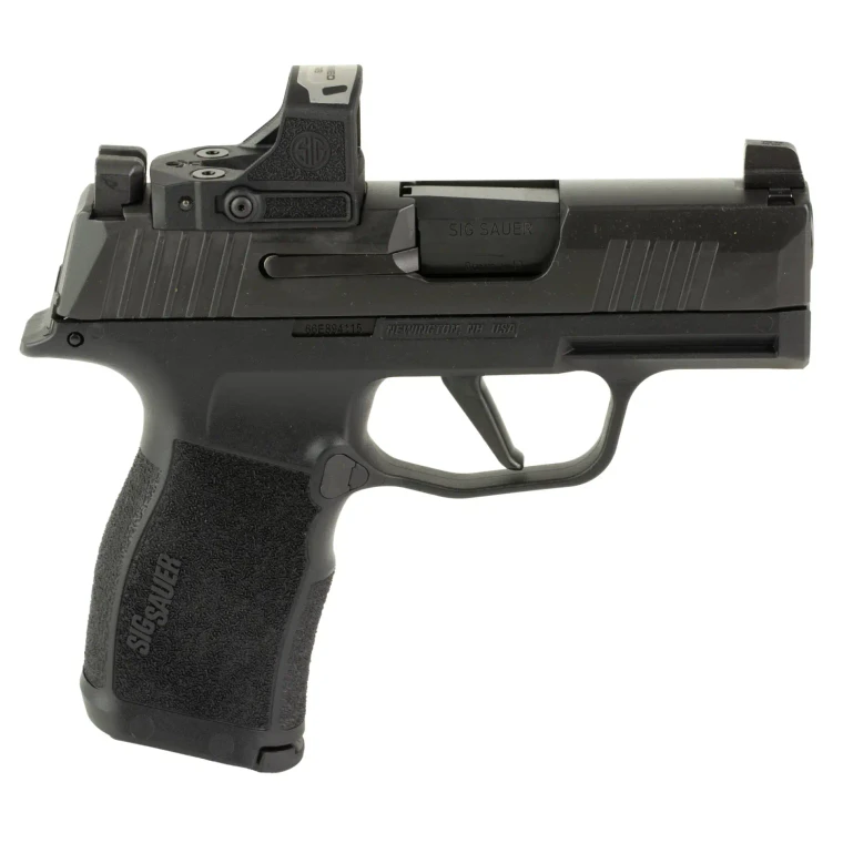 Sig Sauer P365X Micro Compact 9mm Caliber 3.1" Barrel Semi Auto Handgun with Black Finish & ROMEO-RS Compact Sight