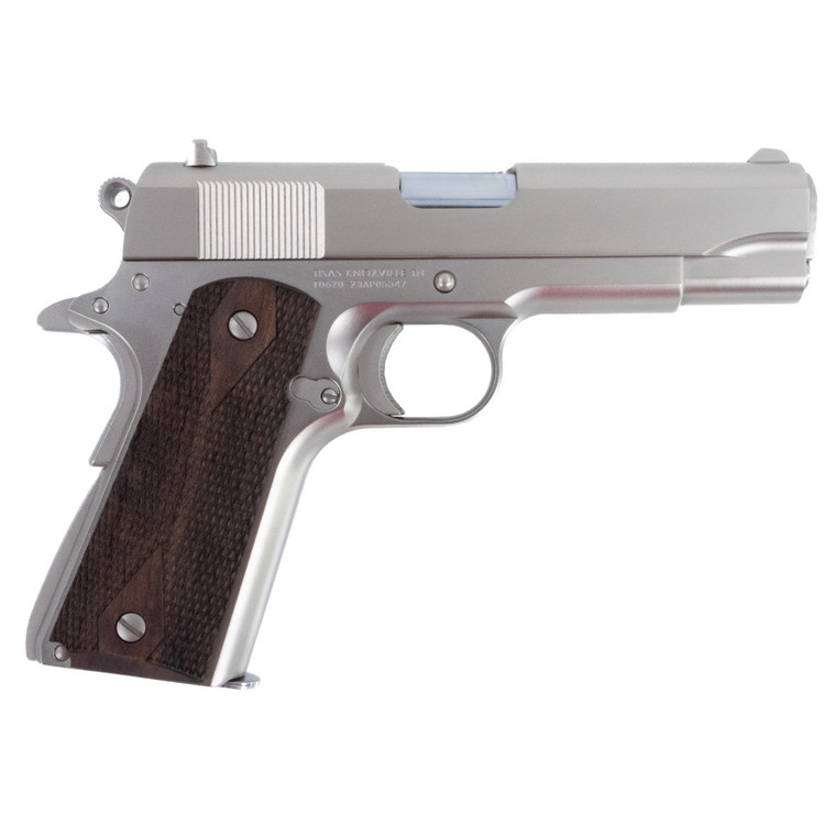 Tisas 1911 A1 Tank Commander 9mm Luger Caliber 4.25" Barrel Semi Auto Handgun with Nickel Finish