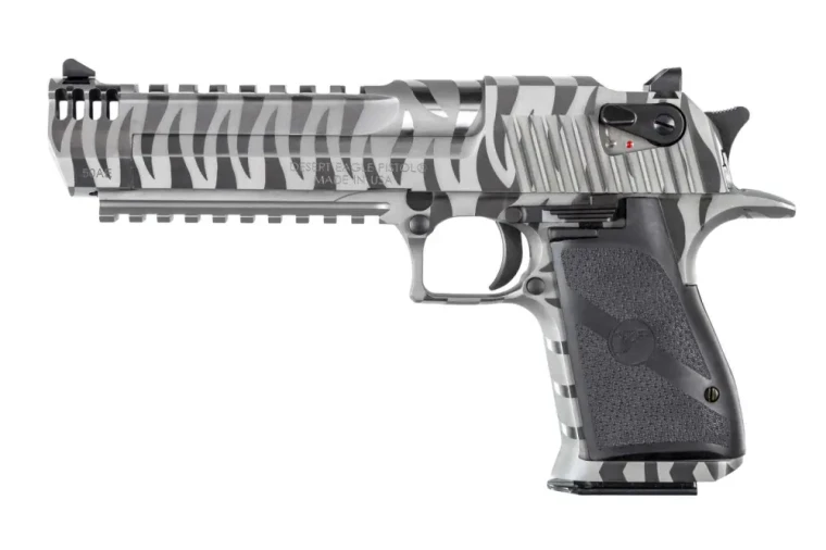 DE50 MK XIX Desert Eagle 50AE Pistol in White Tiger Stripe by Magnum Research