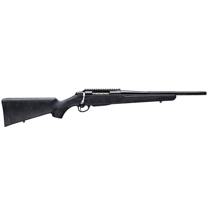 T3X Roughtech Ranch .350 Legend Bolt Action Rifle Spiral Fluted Bolt with 16 Inch Threaded Barrel in Black Synthetic Stock by Tikka