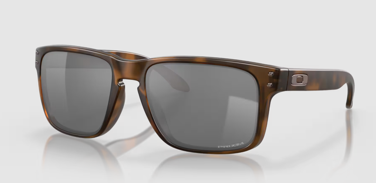 Holbrook Sunglasses with Matte Brown Tortoise Frames and Prizm Black Lens by Oakley