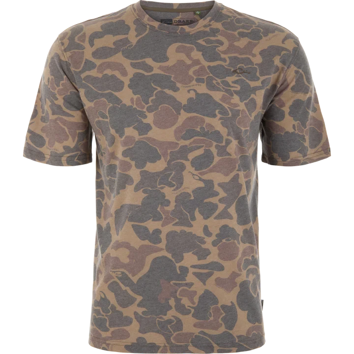 Men's Tri Blend Crew Short Sleeve Tee Shirt by Drake