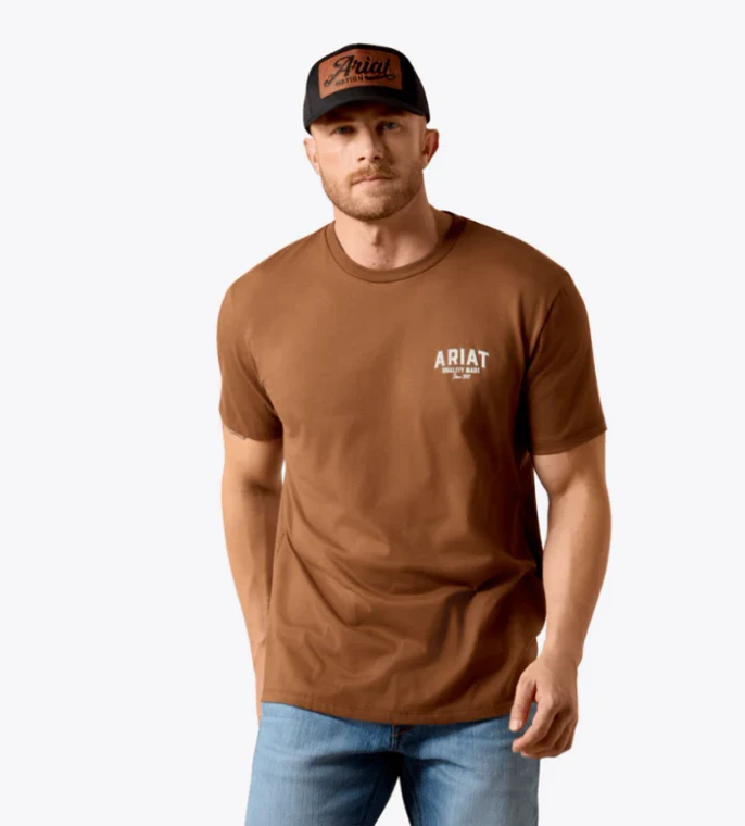 Farm League Classic Short Sleeve Tee in Gold by Ariat
