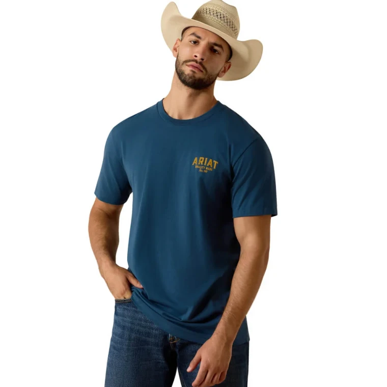 Men's Quality Wood States Classic Short Sleeve Tee Shirt by Ariat