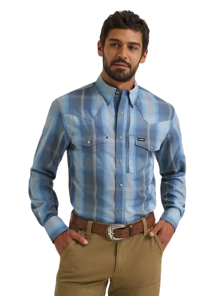 All Terrain Gear Performance Long Sleeve Snap Shirt by Wrangler