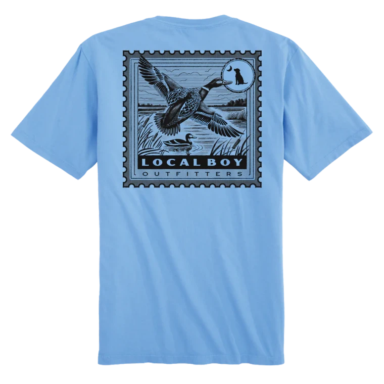Duck Stamp Short Sleeve T-shirt by Localboy