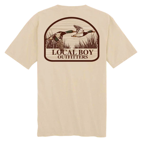 Mallard Marsh Patch Short Sleeve Tee Shirt by Local Boy
