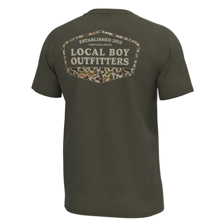 Vintage ESTD Badge Blend Short Sleeve T-Shirt by Local Boy
