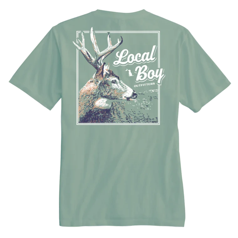 Youth Stag Profile Short Sleeve T-shirt by Localboy