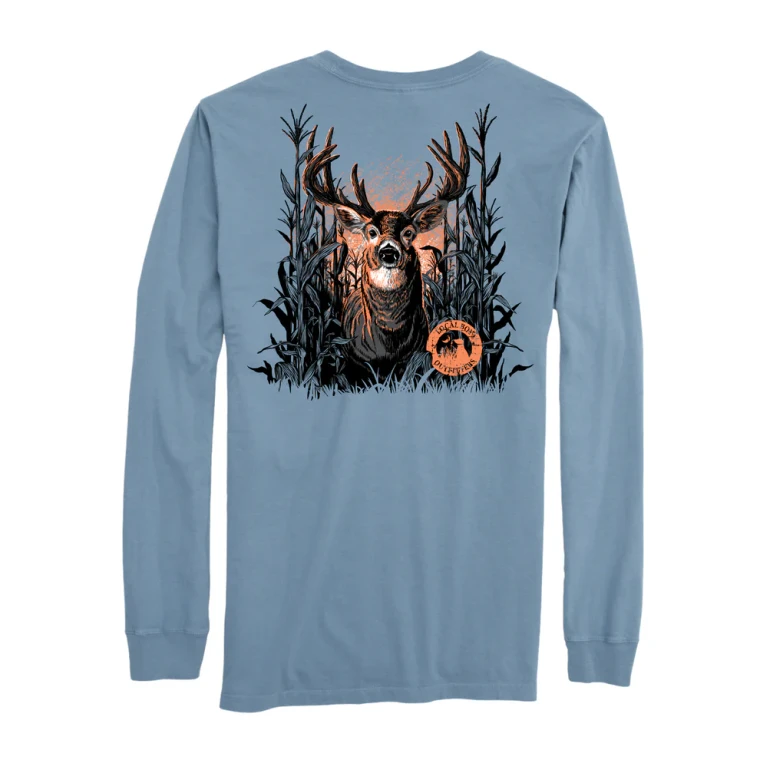 Youth Buck Maze Long Sleeve T-shirt by Localboy