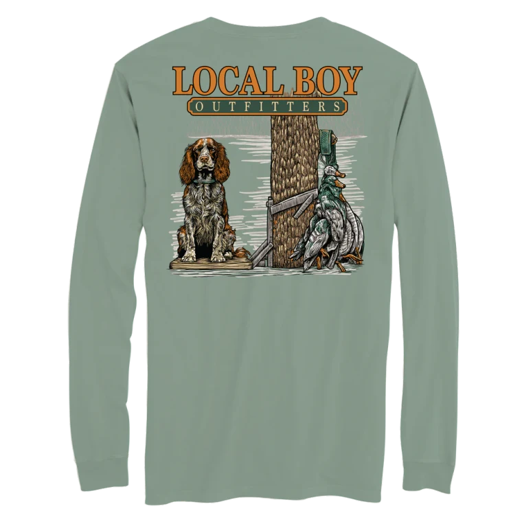 Youth Spaniel Stand Long Sleeve T-shirt by Localboy