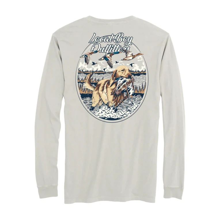 Youth Duck Retrieve Long Sleeve T-shirt by Localboy