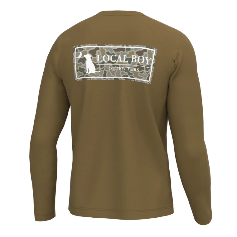 Youth Sand Dog and Moon Long Sleeve Crew by Local Boy