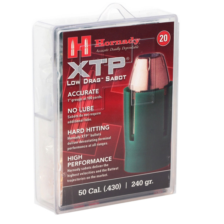 Hornady XTP 1,800 fps 50 Caliber 240 Grain XTP Jacketed Hollow Point Rifle Ammunition