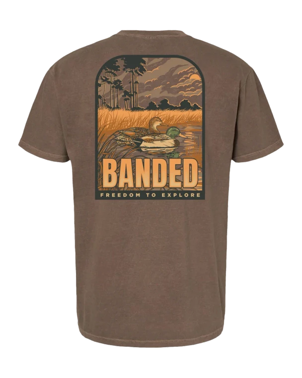 Mallard Sunset Short Sleeve Tee Shirt by Banded