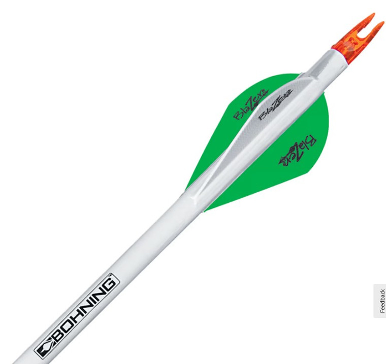 Blazer QuikFletch True Fletch Vanes 6 Pack in Green Blazer by Bohning