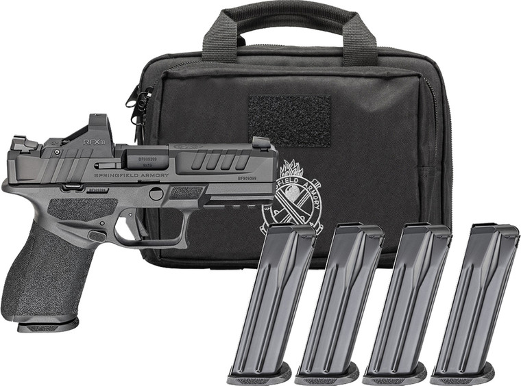 Springfield Armory Echelon Compact Gear Pac 9mm Luger Caliber 4" Barrel Semi Auto Handgun with Carrying Case & 4 Mags