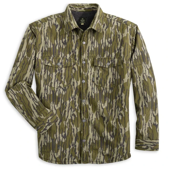 Men's Original Bottomland Timber Jac Long Sleeve Button Up Shirt by Heybo