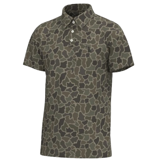 Dirty Myrtle Polo in Brush Camo by Local Boy