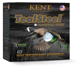 KENT TealSteel 1300 FPS 12 Gauge 2-3/4" 1-1/4 oz #6 Steel Shot Shotgun Ammunition