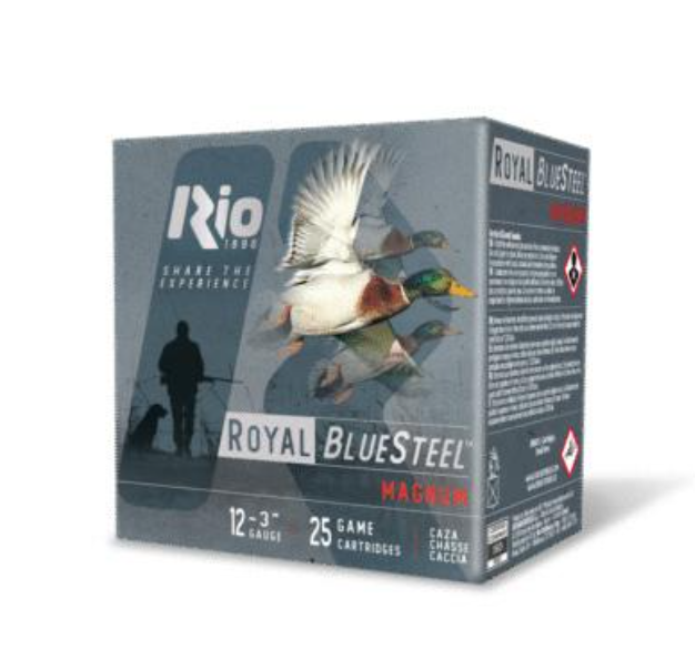 Rio Royal Blue Steel Magnum 1450fps 12ga 3" 1-1/5oz #4 Steel Shot Shotgun Ammunition