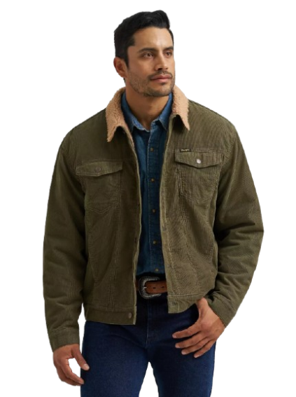 Cowboy Cut Sherpa Lined Corduroy Jacket by Wrangler