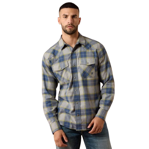 Men's Retro Hiddleston Fitted Long Sleeve Snap Up Shirt by Ariat