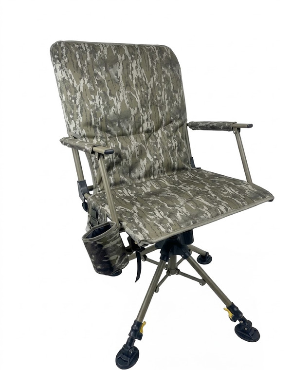 Heated Camo Swivel Stalker Blind Chair by World Famous Sports