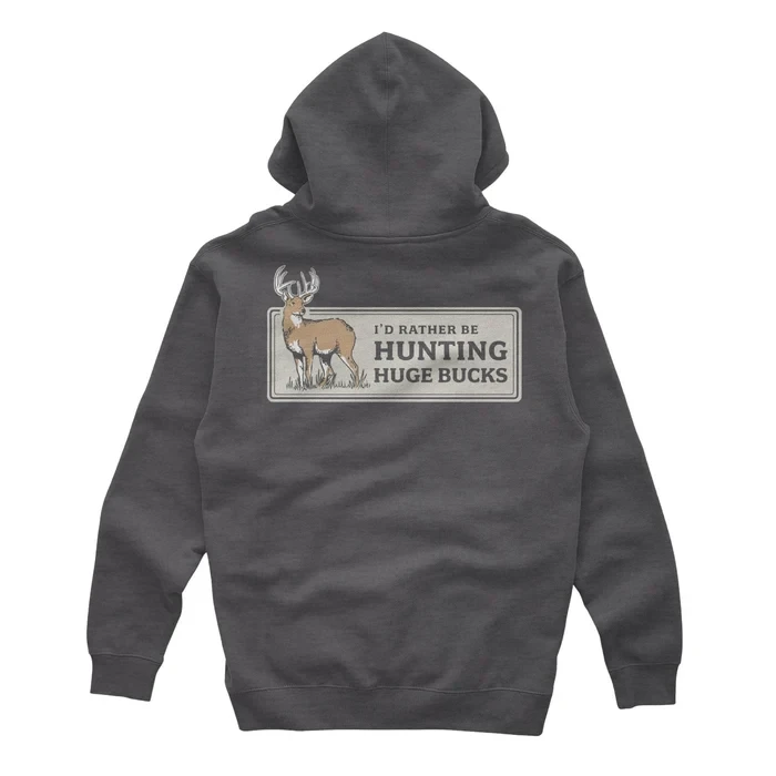 Men's Rather Be Hunting Huge Bucks Graphic Hoodie by Meateater