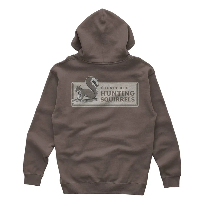 Men's Rather Be Hunting Squirrels Graphic Hoodie by MeatEater