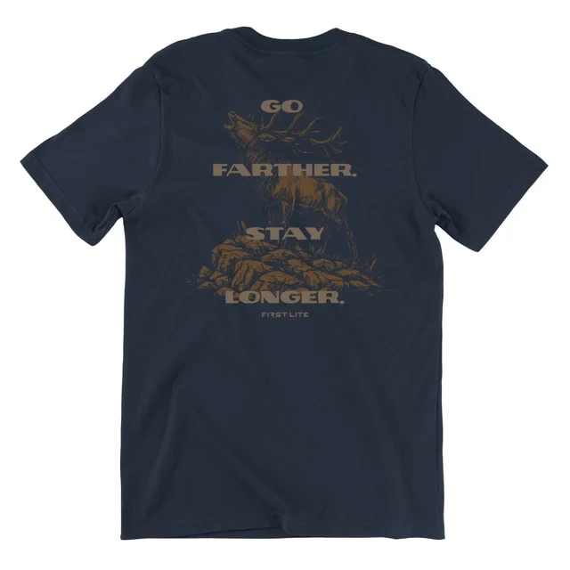 Men's Elk Overlay Short Sleeve Graphic Tee Shirt by First Lite