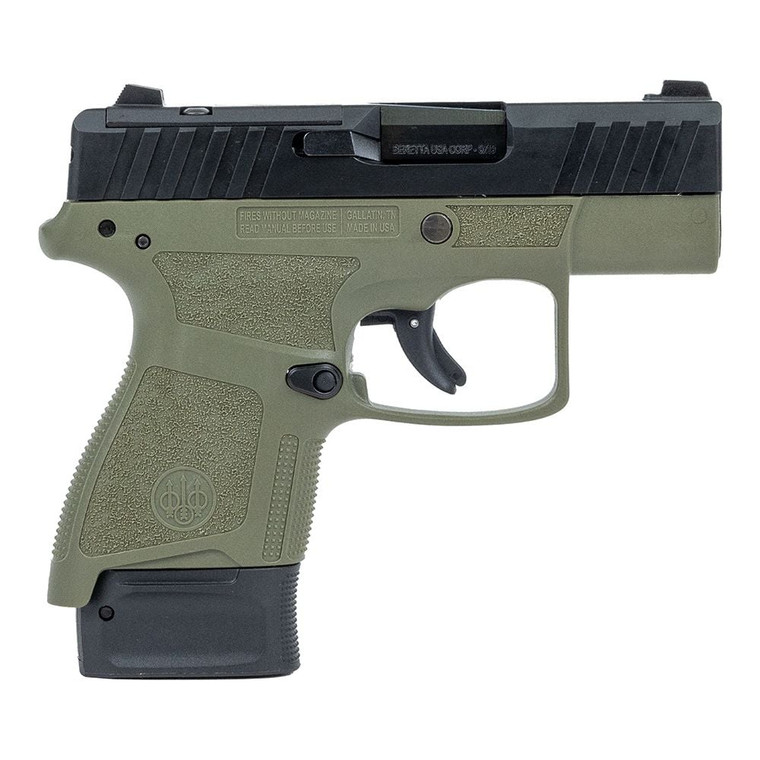 Beretta APX A1 Carry 9mm Luger Caliber 3" Barrel Length Semi Auto OD Green Finish Handgun