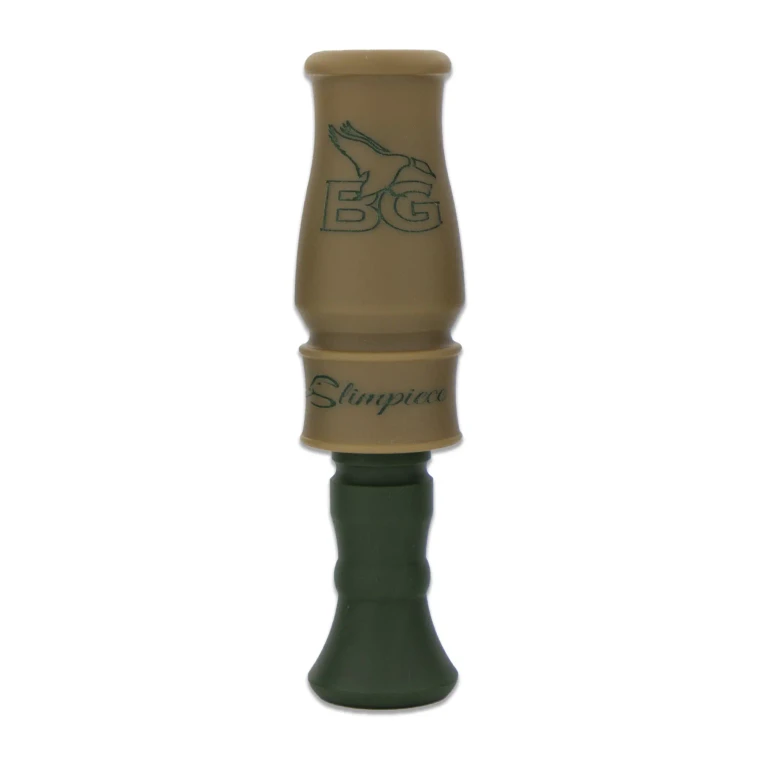 Slimpiece Acrylic Single Reed Duck Call - Desert Tan/Olive Drab by Buck Gardner