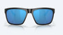 Paunch XL- Matte Black Sunglasses with Blue Mirror Polarized Glass front