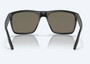 Paunch XL- Matte Black Sunglasses with Blue Mirror Polarized Glass rear