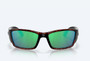 Corbina Tortoise Sunglasses with Green Mirror Polarized Glass front