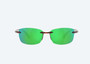 Ballast Tortoise Sunglasses with Green Mirror Polarized Polycarbonate front